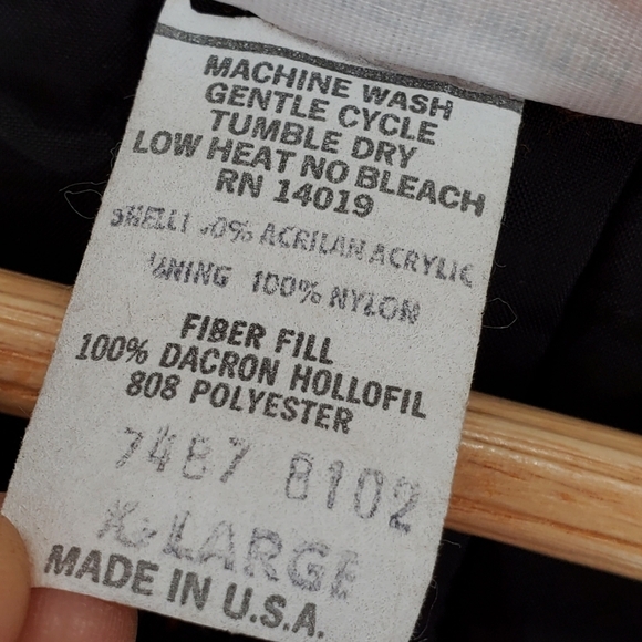 Vtg Coveralls Men XL Orange Hollofil 808 Hunting Workwear 1-Pc USA Made 80s 90s - Picture 4 of 16